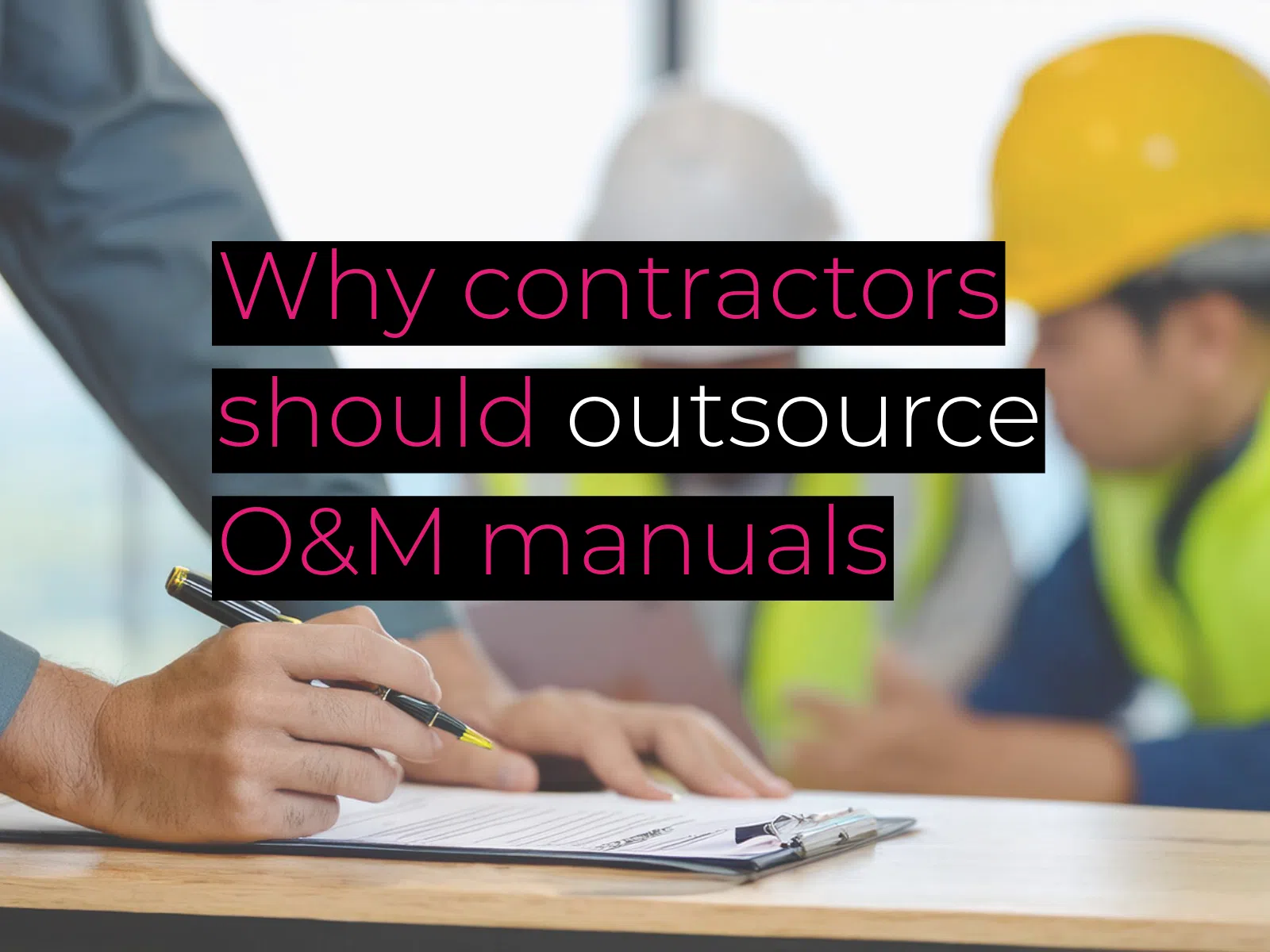 Outsource O&M manuals